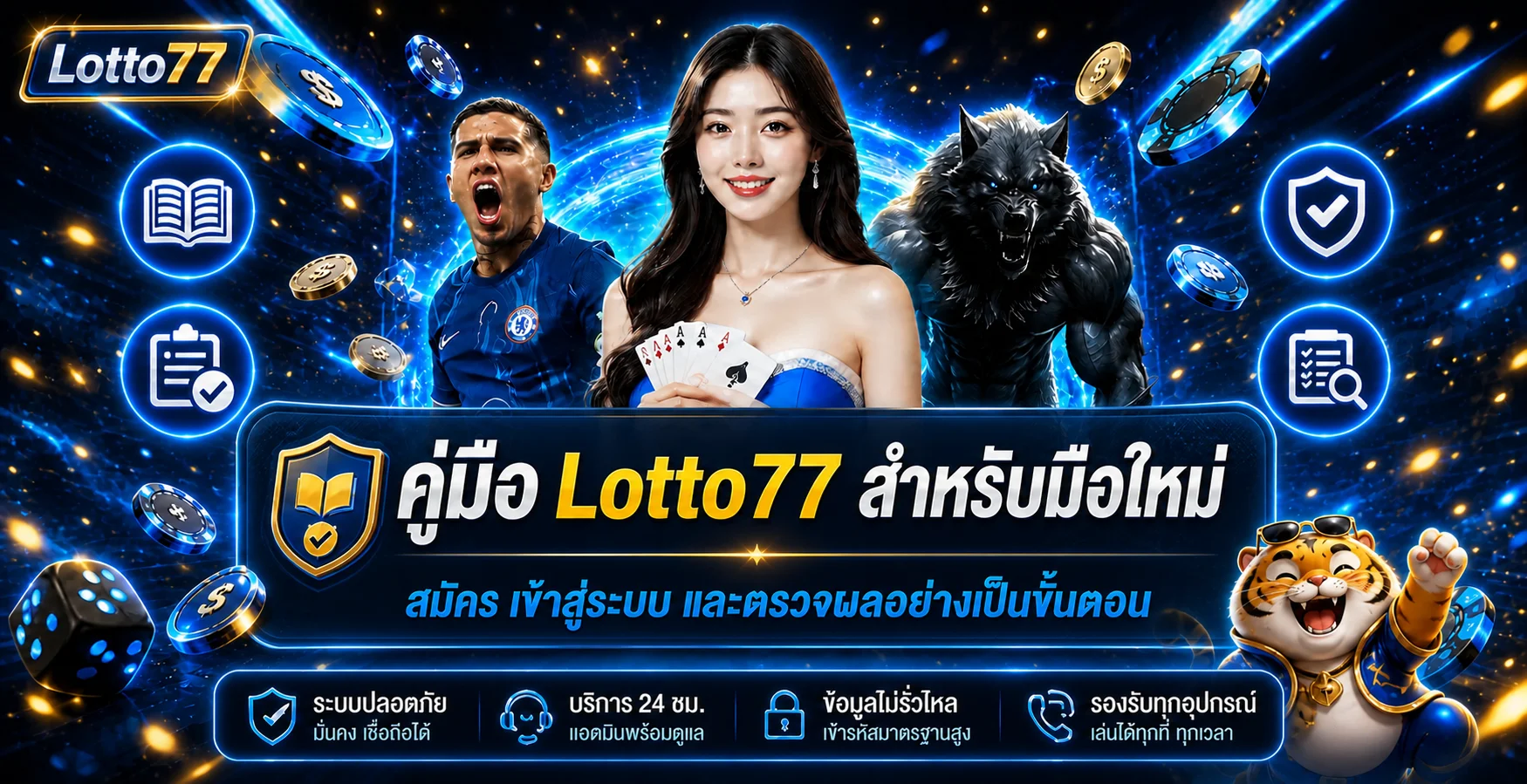 Lotto77 คู่มือมือใหม่ สมัคร เข้าระบบ ตรวจผล